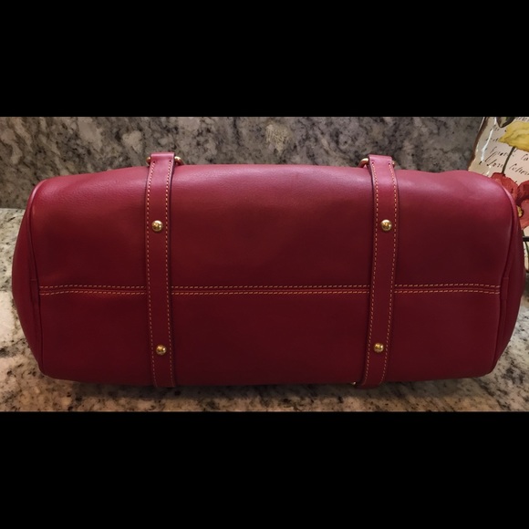 🚫SOLD🚫Dooney & Bourke Med Flo Satchel Raspberry - Picture 4 of 8